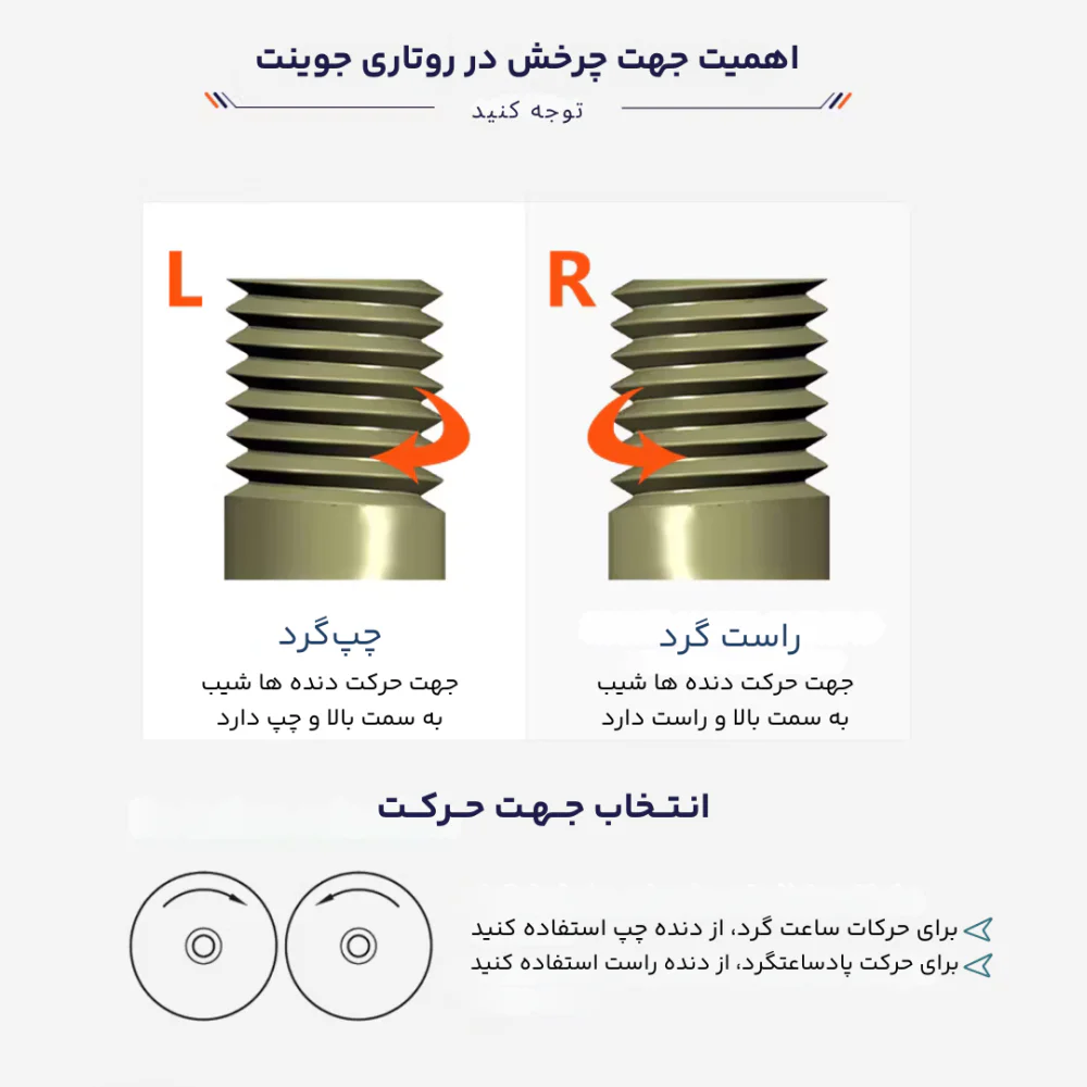 جهت حرکت روتاری جوینت