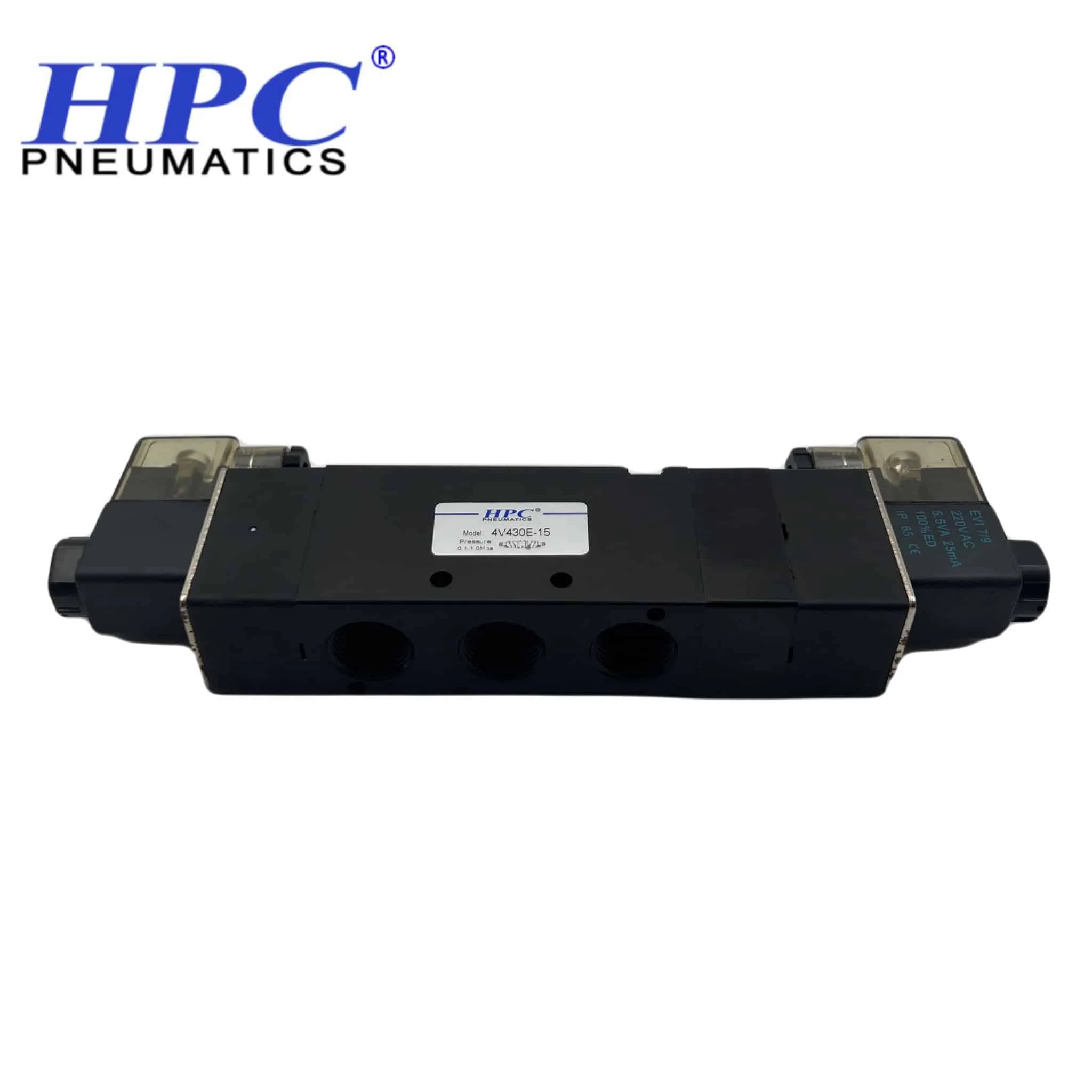 شیر برقی پنوماتیک وسط باز HPC