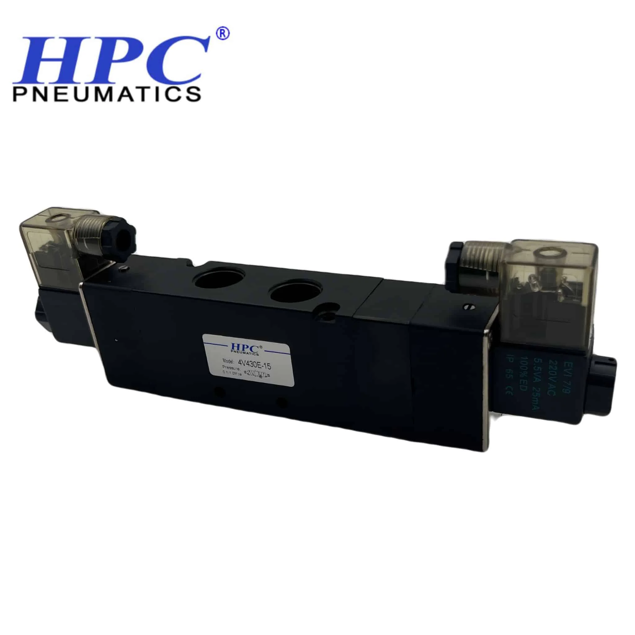 شیر برقی پنوماتیک وسط باز HPC