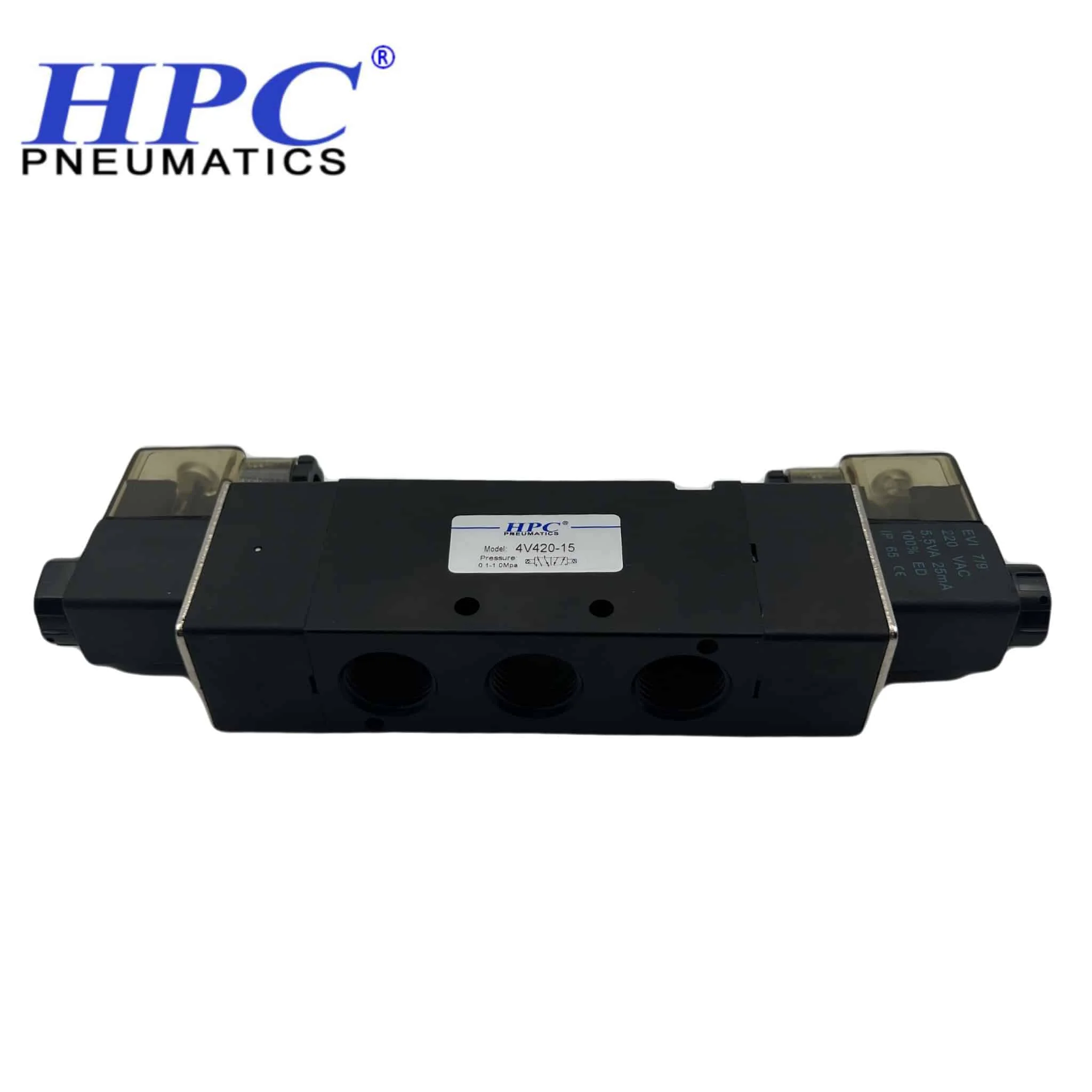 شیر برقی پنوماتیک دو بوبین HPC